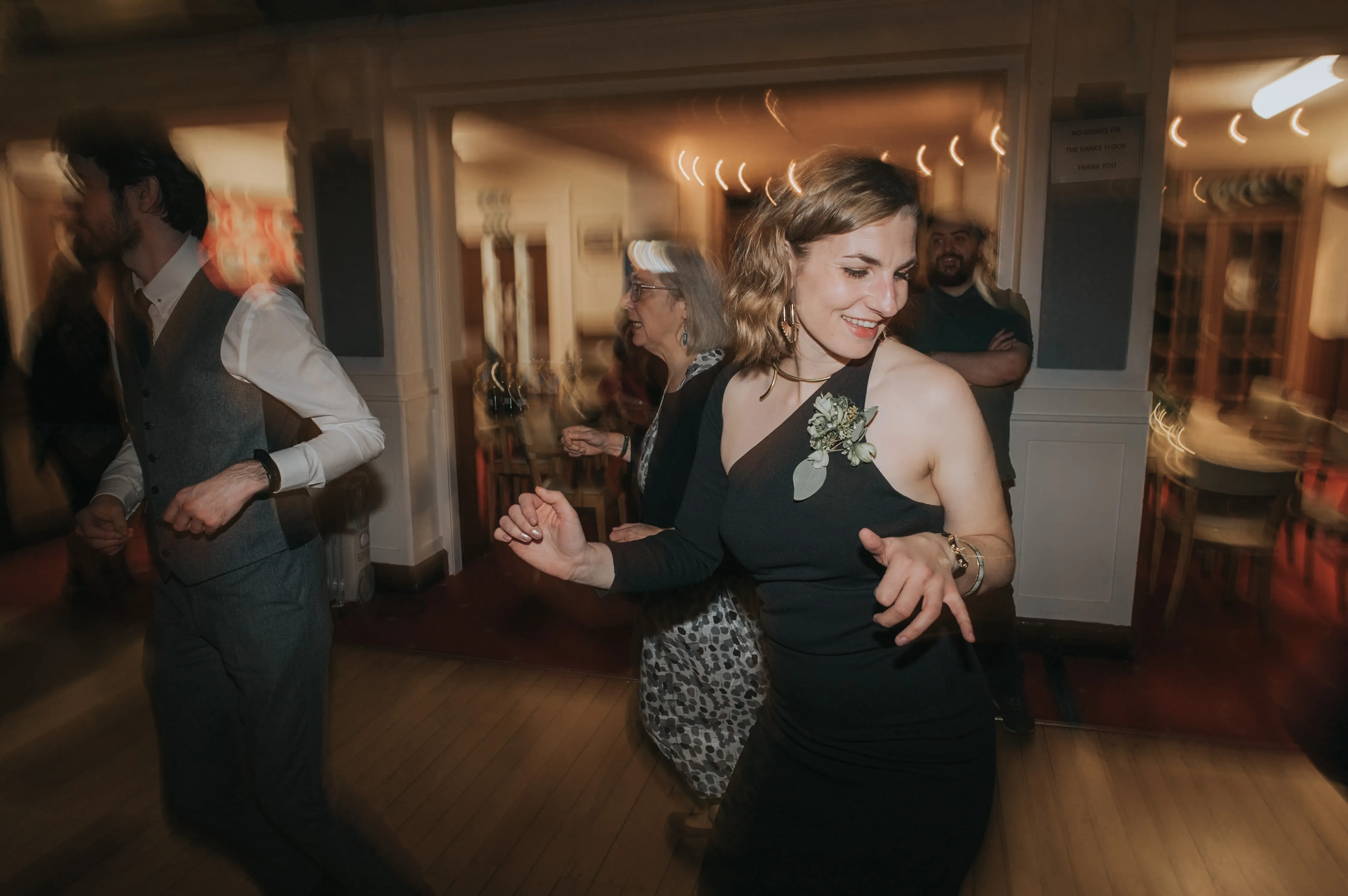 Dancing at a Queens Park Bowling Club Wedding